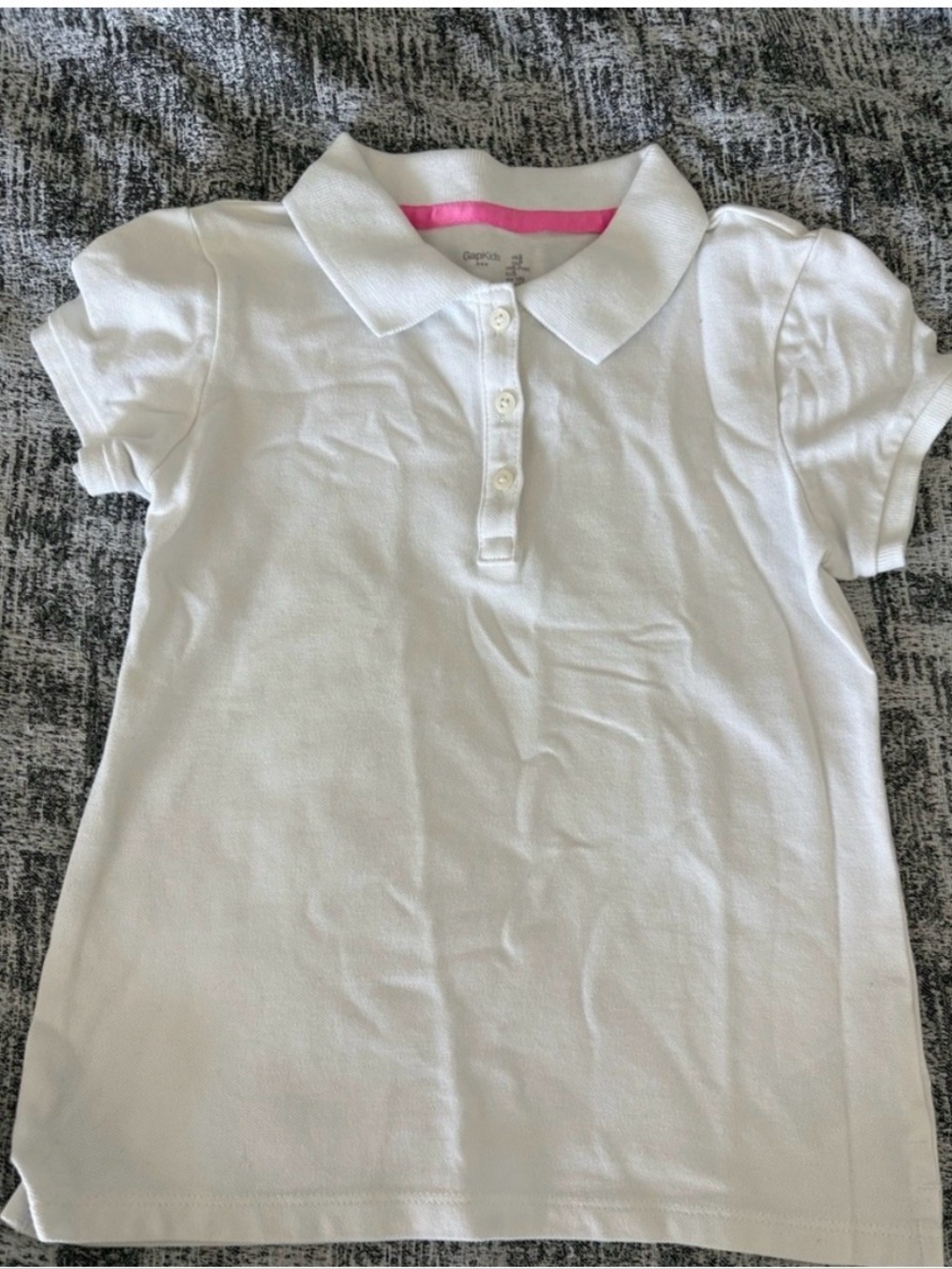 Gap Kids White Uniform Shirt Girls Size Small